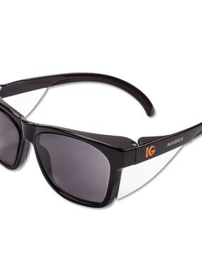 Maverick Safety Glasses in Black and Yellow